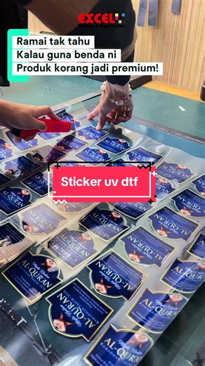 STICKER UV DTF #sticker #stickeruv #printing #excelprinting