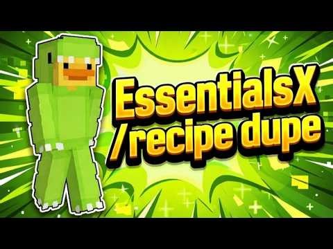 INSANE EssentialsX /recipe DUPE TUTORIAL - Minecraft 1.21.11 (ANY Server!)