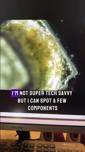 RAM Memory Module Under Kids Microscope #kidsmicroscope #kidscientists #kidslearning