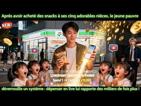 Après des snacks pour ses nièces, il active un système : dépenser en live rapporte ×1000