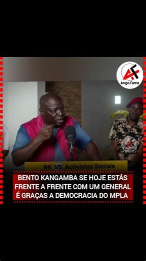 Bento Kangamba fala da democracia em Angola. | ANGO FAMA.