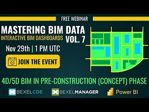 Mastering BIM Data Vol.7 - 4D/5D BIM in Pre-construction (Concept) Phase