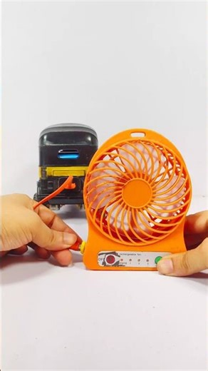 Mini fan with Auto rickshaw • Power Bank