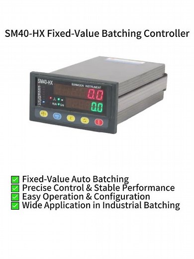 Simplify Industrial Batching! SM40-HX Controller #SM40HX #IndustrialBatching #AutoController