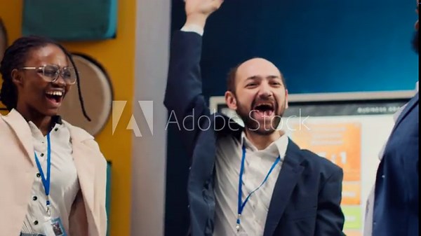 Startup team uniting hands together to celebrate successful project, attending a performance review meeting and feeling pleased with the data results. Business employees join forces. Camera A.