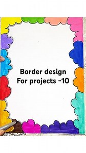 Border design for projects -10 | border for assignment | colorful border design | easy border