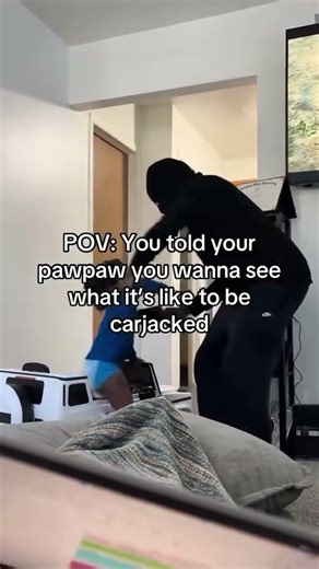 When you tell grandad you want to know what it feels like to be carjack! FAFO!!! #funnycomedy #fafo