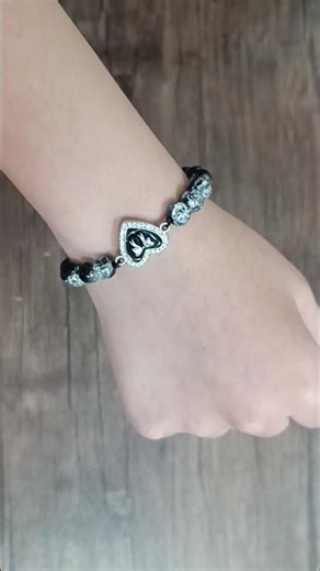 DIY Beaded Bracelet with Heart Charm | Handmade Jewelry Tutorial