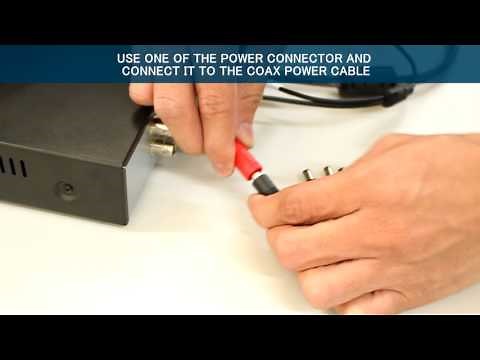 How to setup CCTV using Coaxial Cable