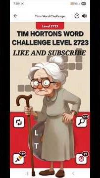 Tim Hortons Word Challenge Level 2723 #timhortons #free #contest #coffee #tea #donut