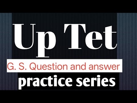 U P Tet G.S. Question and answer practice series 💯💯👆👆