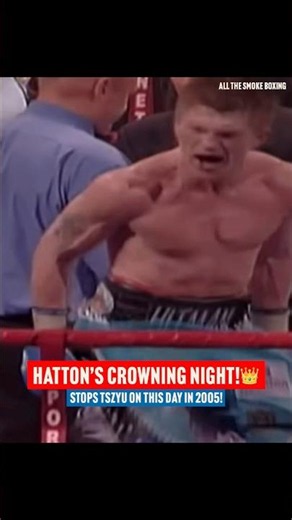 Ricky Hatton stopped Kostya Tszyu to become world champion #OnThisDay in 2005 👑🩵