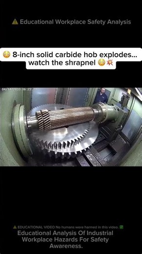⚠️ CATASTROPHIC Gear Hobber CUTTER SHATTERS 😳💥 #workfails