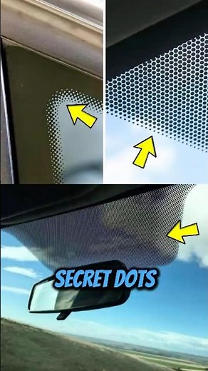 Why are there tiny black dots around car windshields? #facts