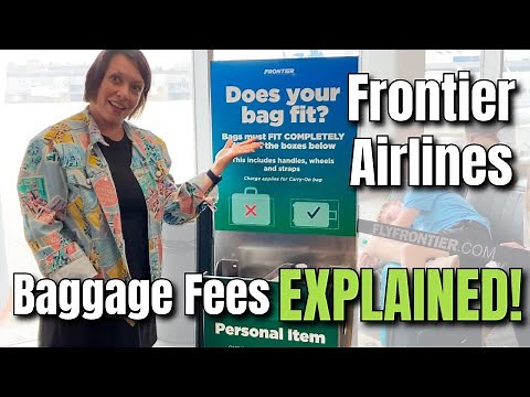 Frontier Airlines BAGGAGE FEES Explained! Pack Like a Pro With One PERSONAL Item