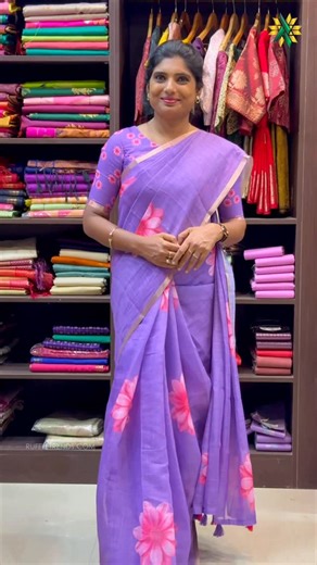 Ruffle Trends on Instagram: "✨ Beautiful Floral linen saree price rs.750 ✨Ruffletrends.com, Search - PL175 ✨What’s app for any queries-9345630672 Visit our store at, RuffleTrends Exclusive For sarees Villa 18, block 60 Bollineni hillside , Nookampalayam, Perumbakkam road, Sithalappakam Chennai-600 126 6369545679 @ruffle_trends"