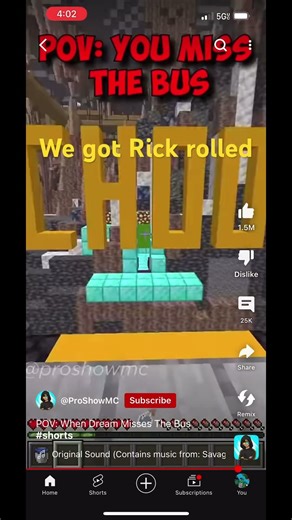 We’ve got rick rolled