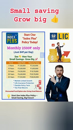 Best LIC Plan 👌👍✅🧑‍💻😊 #LICPOlicyHolders #lifeinsuranceawarenessmonth #lifeinsurancechallenge #lifeinsuranceagent #financialprofessional #financialprotection #financialfreedom #lifeinsurancebroker #savingmoney #financialadvisor #lifeinsurance #lifeinsurancepolicy #LICAdvisor #LifeInsuranceAwarenessMonth #LICAgents #licindexplus #LICIndexPlusPlan #insurance #insurancelearners | Insurance Learners