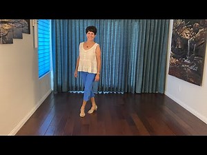 The Flute line dance demonstration and tutorial by Stephie