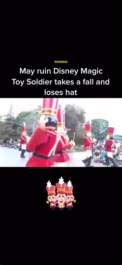 Toy Soldier Takes a Tumble at Disneyland