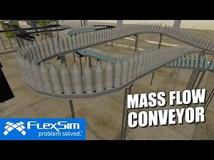 FlexSim's Mass Flow Conveyor