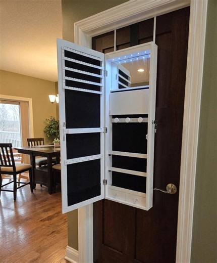 Handmade Hanging Jewelry Cabinet With Full-length Mirror, Jewelry Organizer for Girls & Women - Etsy