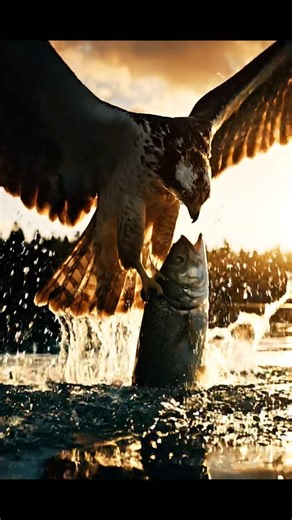 🦅⚡ The Perfect Strike — Hawk Dive in Ultra Slow Motion #wildlifeshorts