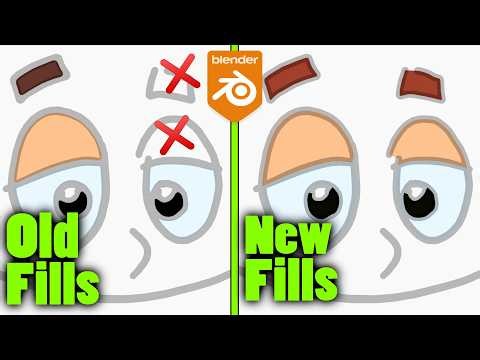 Why Blender 5.2 New Fill Algo is a Huge Deal | Grease Pencil Tutorial