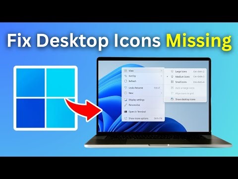 How To Fix Desktop Icons Missing or Blank In Windows 11 or 10 - Step By Step