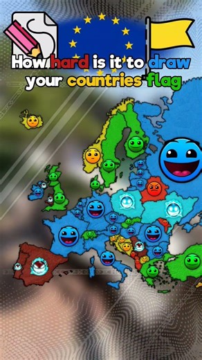 How hard is it to draw your countries flag? #europe #map #mapping #drawing #shorts #flag