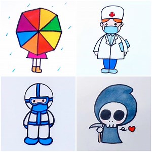 Super Easy Cartoon Drawings Tutorials | Kidpid