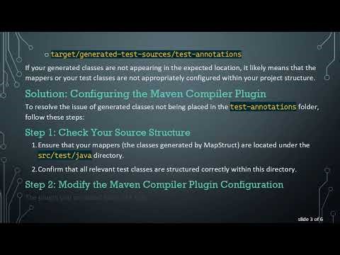 Resolving the Issue of Maven Compiler Plugin Not Copying Generated Classes to Test-Sources