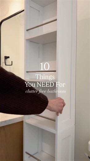 10 Things You Need for a Clutter Free Bathroom #clutterfree #amazonfinds #organizedhome