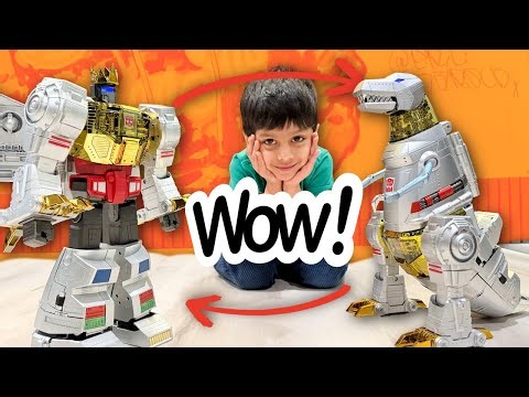 Toy Time! - Grimlock Robot Transformer Robosen Kid Review