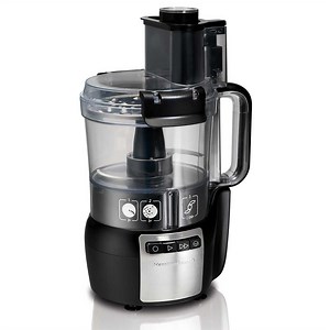 10-Cup Stack & Snap™ Food Processor with Big Mouth®, Black & Stainless - 70720 | HamiltonBeach.com