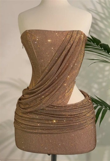 Consider this your invitation to glow after dark ✨ Resort Nights is here... and the Rina Mini is made for the OG Oh Polly girls 🤍🌴 #fyp #sparklydresses #birthdaydress