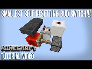Smallest Self-Resetting BUD Switch Possible!!! - Minecraft Tutorial