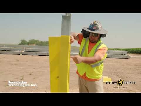 Yellow Jacket Solar Pile Sleeve Installation Demonstration