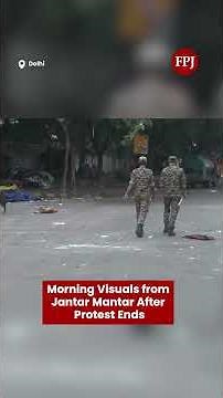 A Quiet Morning at Jantar Mantar After the Political Stir #jantarmantar