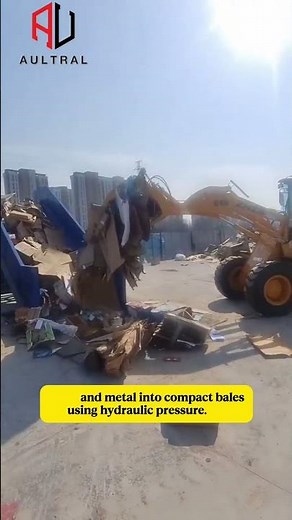 Horizontal Hydraulic Baler Machine for Compacting and Compressing Materials