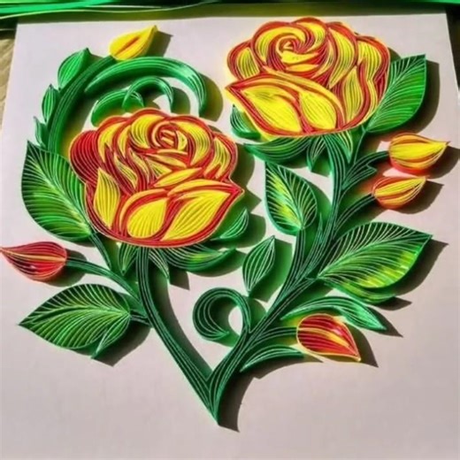 Wonderful 👍 Paper Quilling art for beginners| Paper crafts