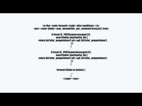 How to add a ascending and descending button to sort a multidimensional array