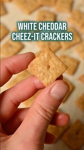 Did you know you could make Cheez-Its?? Go try out this recipe for White Cheddar Cheese Crackers!