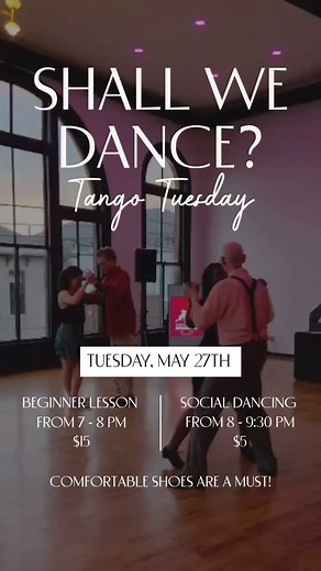 Tango Tuesdays – Summer Series at Grafton Peek Social Hall Join us for Tango Tuesdays, a special summer dance series happening the last Tuesday of each month, May through August! Hosted by Tango Indy, this series is perfect for beginners, seasoned dancers, and everyone in between. 📍 Location: Grafton Peek Social Hall 📅 Dates: May 27, June 24, July 29, August 26 🕖 Lesson: 7:00–8:00 PM | $15 🕗 Social Dancing: 8:00–9:30 PM | $5 No partner? No problem! Come solo or bring a friend and get ready t