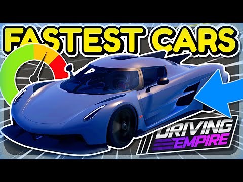 TOP 10 FASTEST CARS In Driving Empire!! - Roblox