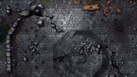 Castle Ruins Battlemap: RPG Encounter Map (digital Download) - Etsy