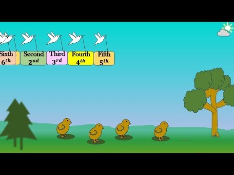 1 to 10 ordinal numbers | ordinal numbers | learn ordinal numbers from 1 to 10 #ordinalnumbers