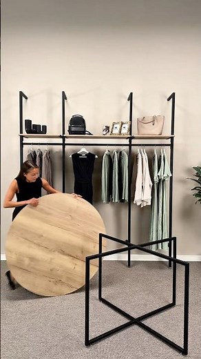 Shop interior design and display | Boutique design ideas with tables #retaildesign #boutiquedesign