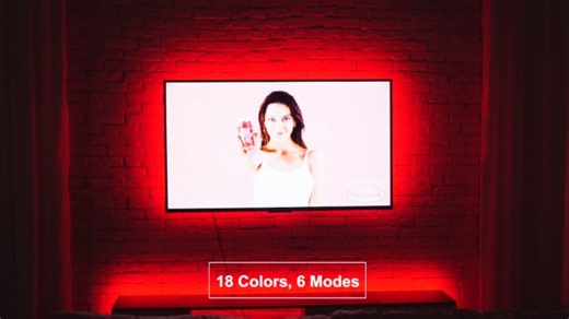 Watch Hamlite USB RGBW TV Backlight with RF remote ﹙6500K﹚ on Amazon Live