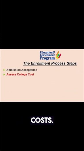 Key Enrollment Process Steps #financialaid